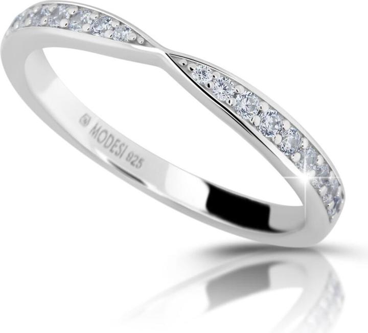 Produktbild Modesi Sparkling silver ring with zircons M01111 - Circuit: 54 mm (54)
