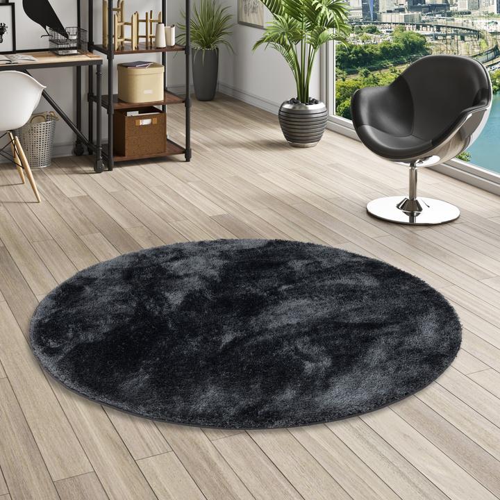 Actual product image Snapstyle High Pile Shaggy Carpet Feeling Mix Round (100 x 100 cm)