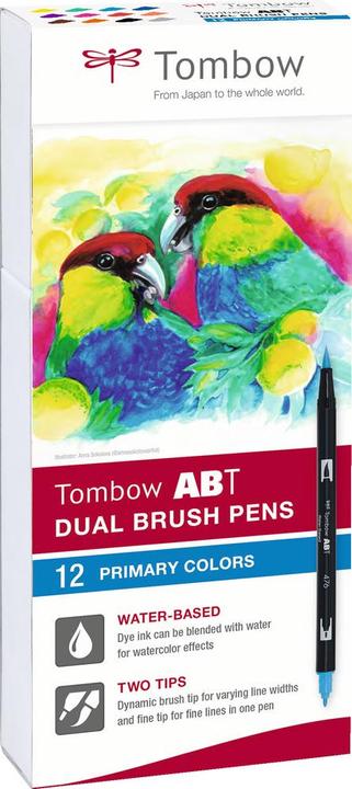 Actual product image Tombow ABT Dual Brush Pen (Multicoloured, 12 x)