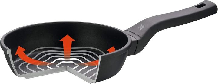 Produktbild WMF Antihaft Antihaft Schmorpfanne 24cm Permadur Premium Induktion beschichtet (24 cm, Bratpfanne, Aluminium)