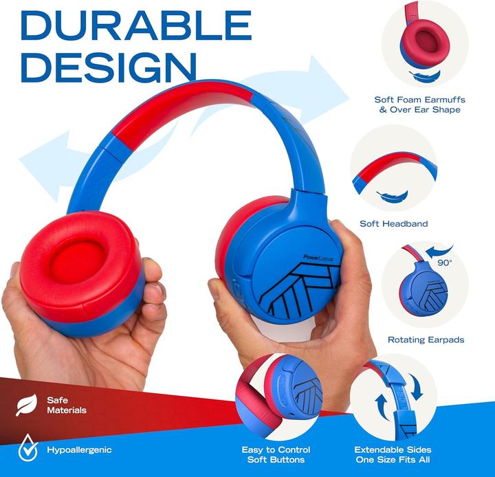 Produktbild PowerLocus Tiger Bluetooth-Kinderkopfhörer mit ANC