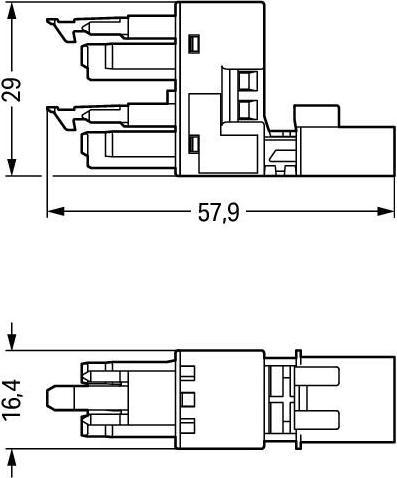 Produktbild Wago Netz-H-Verteiler Netz-Stecker