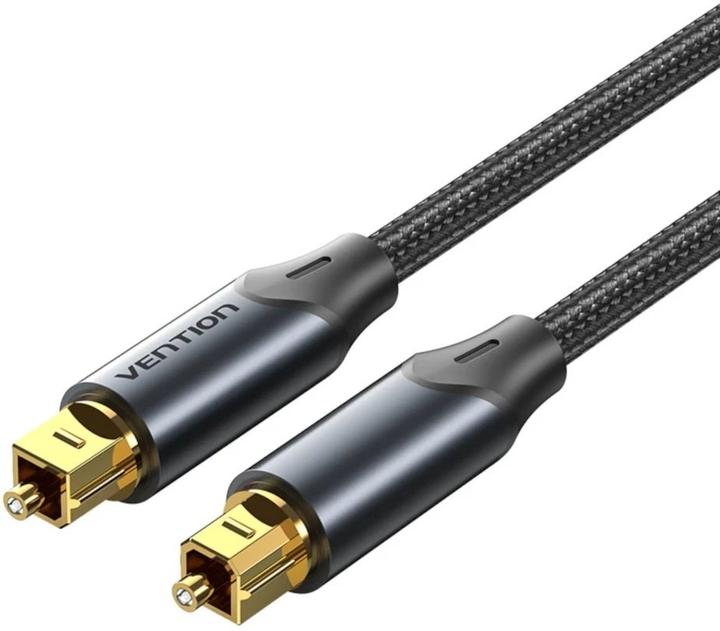 Produktbild Vention Kabel audio optyczny w oplocie z aluminiowym złączem 10m czarny (10 m, Toslink Kabel)
