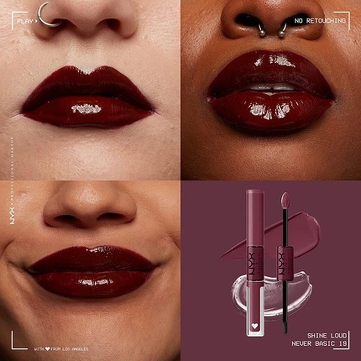 Actual product image NYX Professional Make-Up Shine Loud (19 Never Basic)