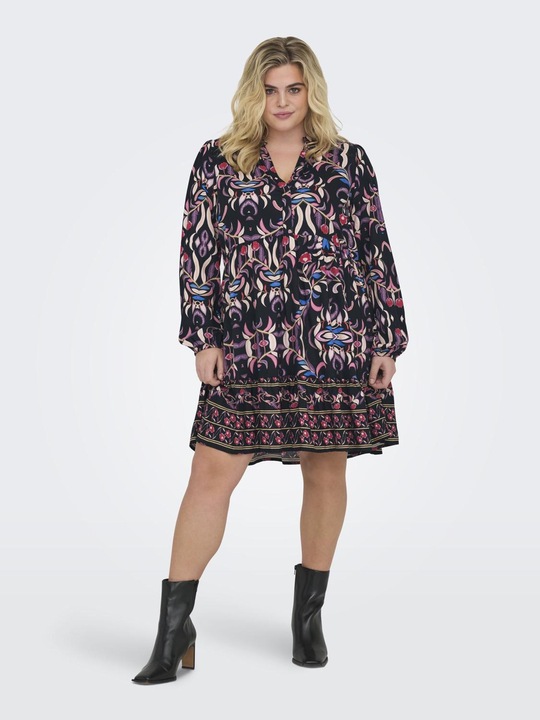 Produktbild Only CARNOLANA Kurzes Kleid Tunika mit halber Knopfleiste (46)