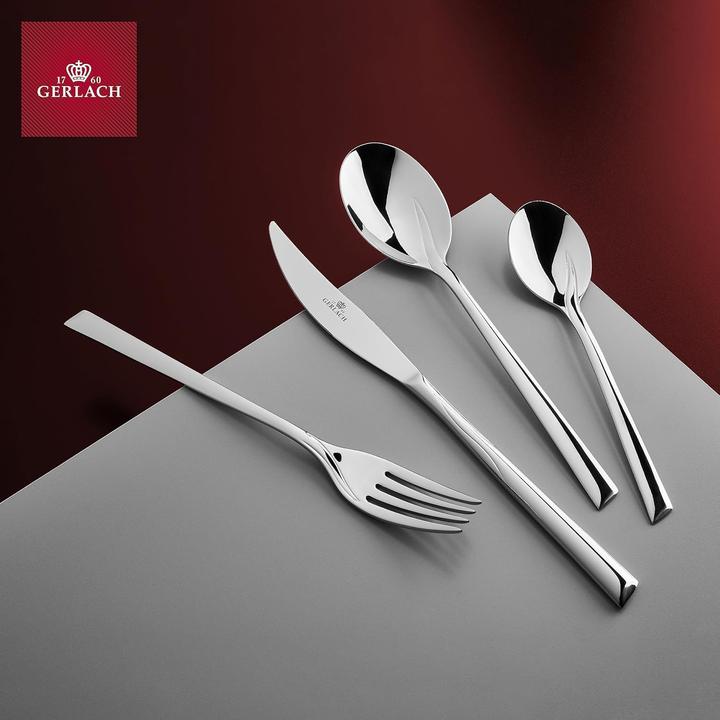 Actual product image Gerlach Flames 68-Piece Cutlery Set for 12, Dishwasher Safe, Elegant Tableware (68 pcs., Cutlery set)