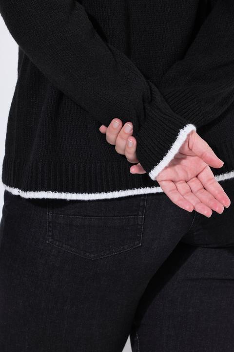 Produktbild Miamoda Pullover, gesticktes Herz, Stehkragen (46, 48)