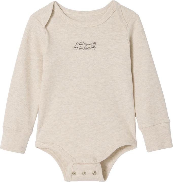 Actual product image Vertbaudet Bio-Kollektion: 5er-Pack mitwachsende Baby Wickelbodys, Langarm (74)