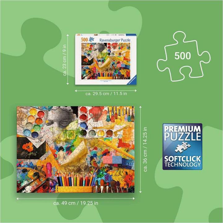 Image du produit Ravensburger Erwachsenenpuzzle 500 Teile - Künstleratelier (500 pièces)