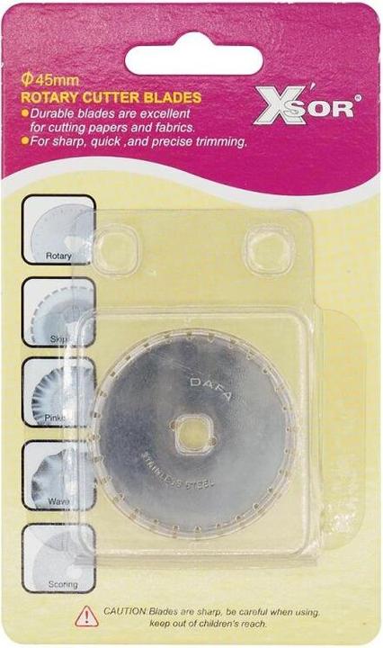 Actual product image Xsor Ersatzklinge für Rollschneider 45mm glatt geschlitzt (Replacement blade)