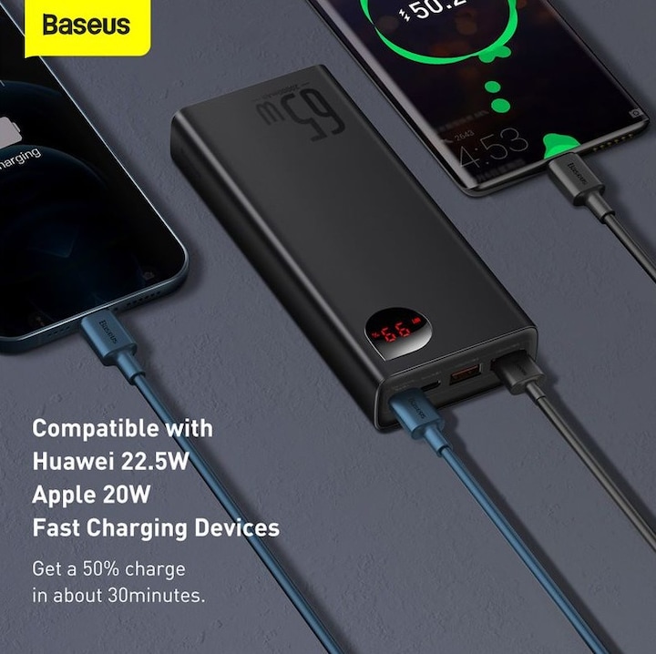 Produktbild Baseus Adaman Series (20000 mAh, 65 W, 74 Wh)
