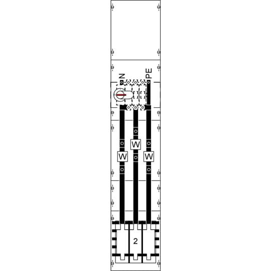Thumbnail - Striebel & John, Verteilerschrank Zubehör, STR KA4038 W Feld kpl. BH5, SS