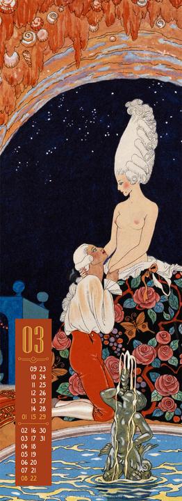 Image du produit Art Deco - Illustrationen Kalender 2026 (24 x 66 cm, Couverture rigide, Allemand, Anglais, Français, Espagnol)