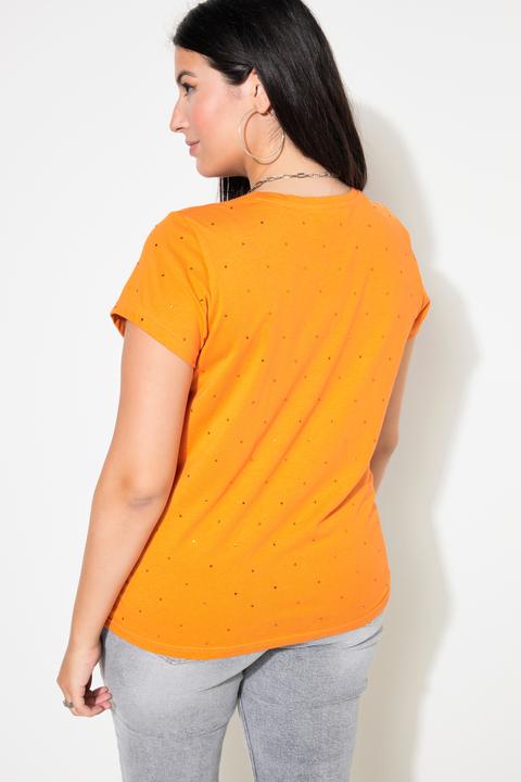 Actual product image Studio Untold Rhinestone Cap Sleeve Tee (56)