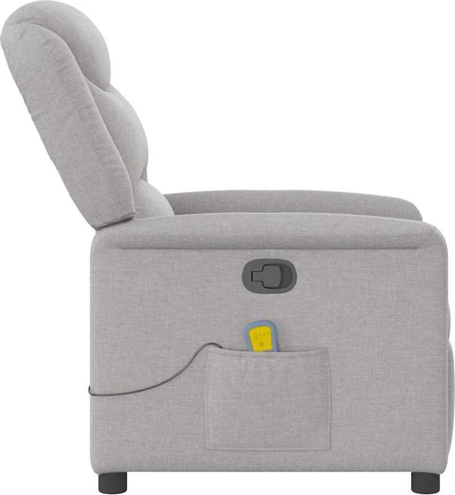 Produktbild vidaXL Massagesessel Wolkengrau Stoff Massage TV-Sessel