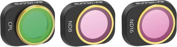 Sunnylife 3 filtres d'objectif CP, ND8, 16 pour DJI MINI 4 PRO (Filtres pour drones, DJI Mini 4 Pro)