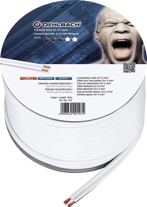 Actual product image Oehlbach Speaker Wire SP15 (30 m, 1.50 mm²)