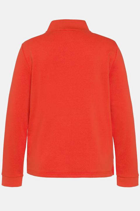 Produktbild Ulla Popken Sweatshirt, Eiffelturm, Stehkragen, Zipper, Langarm (60)