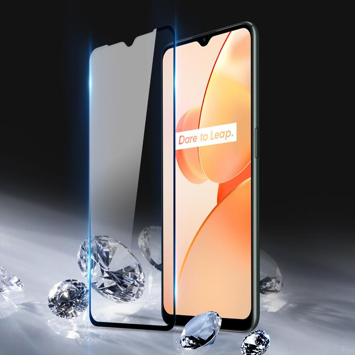 Produktbild Dux Ducis 9D Tempered Glass 9H Durable Full Screen Tempered Glass with Realme C31 frame black (case (1 Stück, Realme C31)