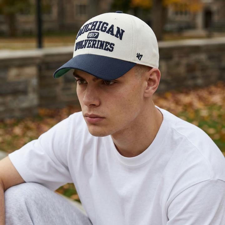 Produktbild 47 Brand Adjustable Cap - Ncaa Michigan Wolverines Beige