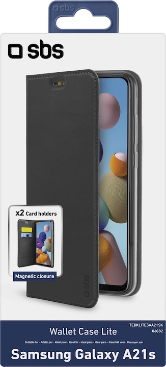 Produktbild SBS Book Wallet Lite Samsung Galaxy A21s, schwarz (Samsung Galaxy A21s)