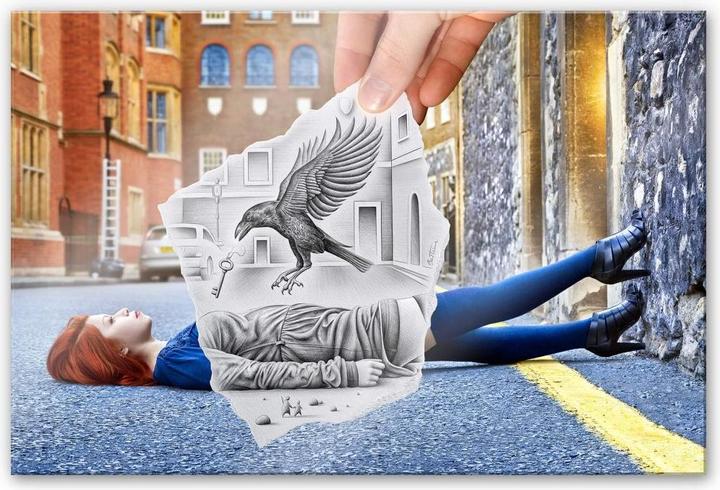 Immagine prodotto Trenddeko Heine - Penna contro macchina fotografica - L'Aquila (150 x 100 cm)