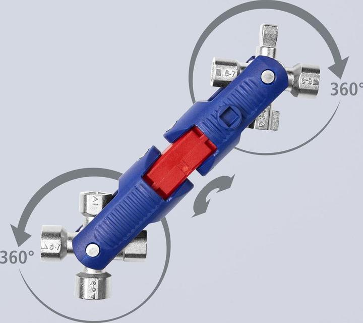 Productafbeelding Knipex Schaltschrankschlüssel JointKey Quadro (10 mm, 5 mm)