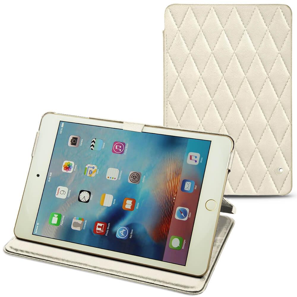 Noreve Lederschutzhülle horizontal (IPad Mini 4), Tablet Hülle, Weiss