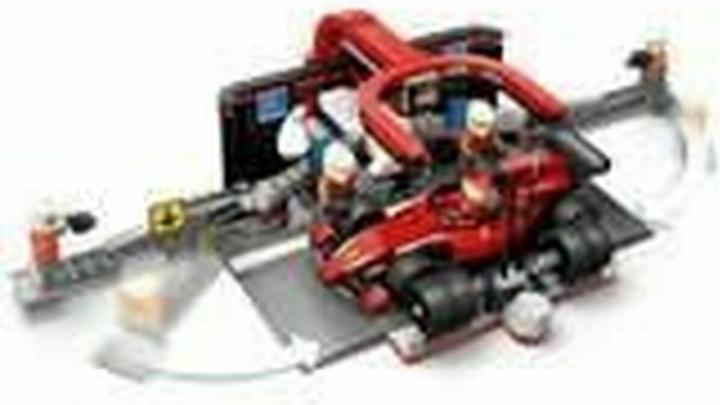 Produktbild LEGO F1 Boxenstopp mit Boxencrew und Ferrari Flitzer (60443, LEGO City)