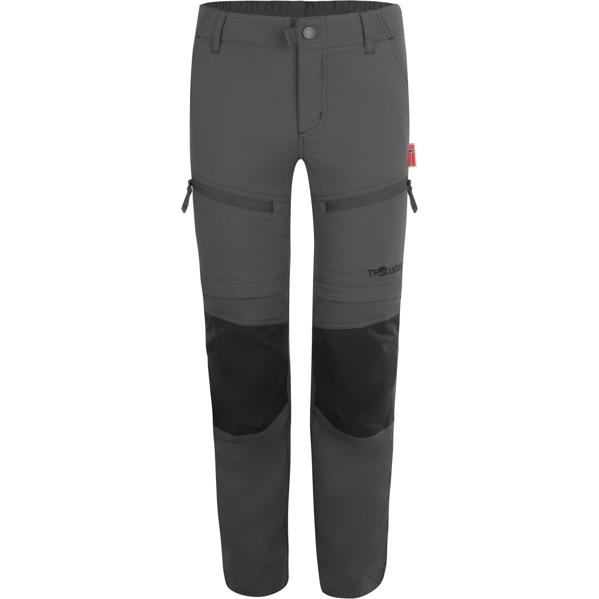 Trollkids, Unisex, Outdoorhose, Nordfjord (152), Grau, 152