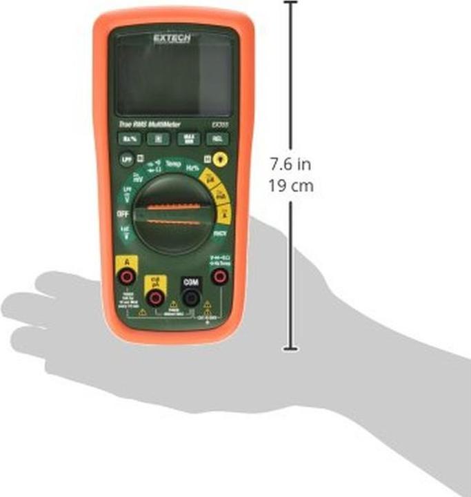 Image du produit Extech Multimètre portable numérique EX355 (CAT III 600V, Multimètre portable)