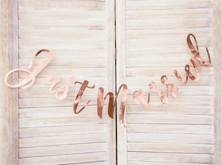 Produktbild Partydeco Girlande Just Married