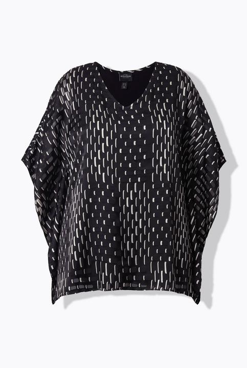 Actual product image Ulla Popken Oversized Patchwork Mesh Blouse (46, 48)