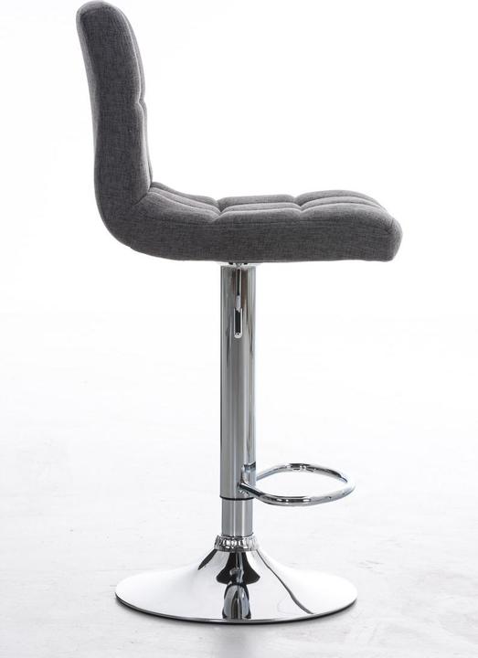 Actual product image Swisshandel24 Bar stool Peru FABRIC, light grey