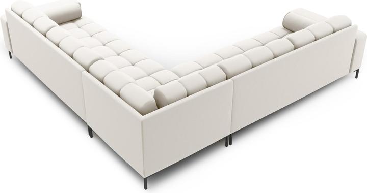 Actual product image Cosmopolitan Design Symmetrical Corner Sofa, "Bali", 6 Seats, Light Beige, 256x256x75 Made in Europe (Corner sofa)