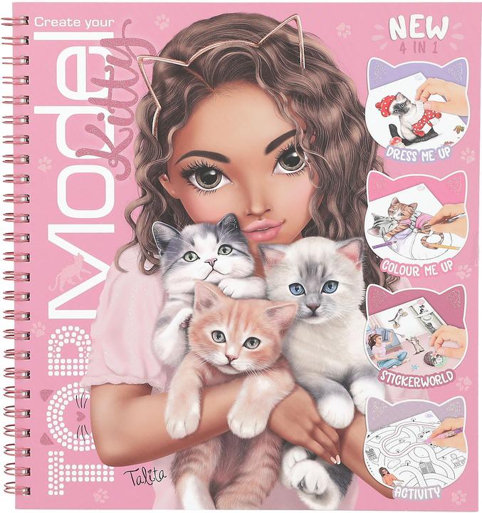 Actual product image Magni Depesche TOPModel colouring book Create your TOPModel Kitty 1,5x20,2x22,2cm