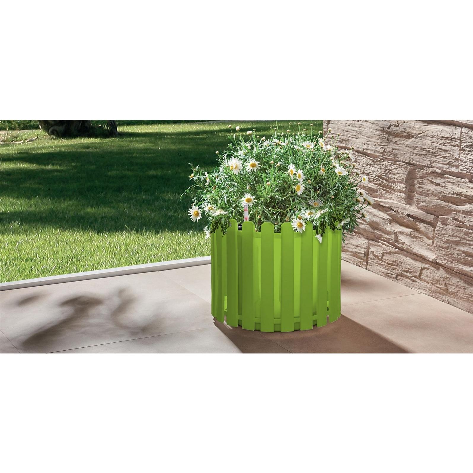 Thumbnail - HTI-Living, Blumentopf, Blumentopf mit Wasserspeicher Nessa rund grün (35 cm)
