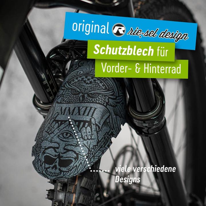 Actual product image riesel design Splash guard with packing/cable tie (Front mudguard)