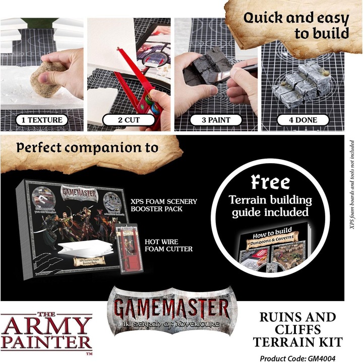 Produktbild Army Painter ARMG4004 - Gamemaster: Ruins & Cliffs Terrain Kit