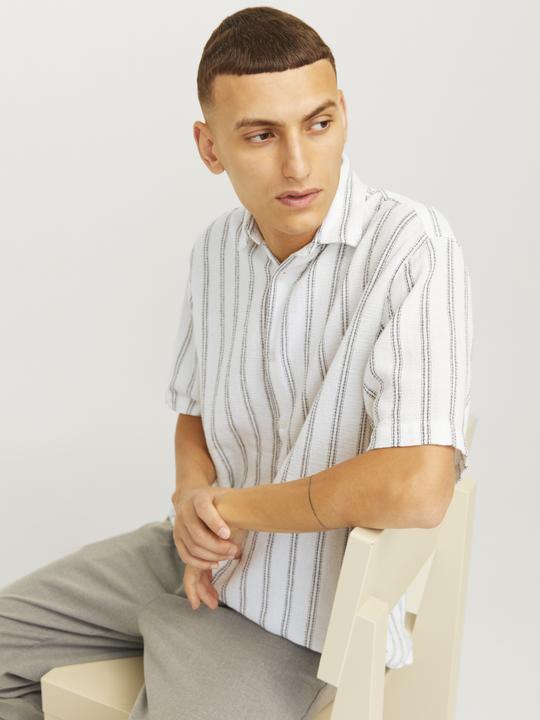 Actual product image Jack & Jones Jorjoshua Loose Weave Shirt Ss (M)