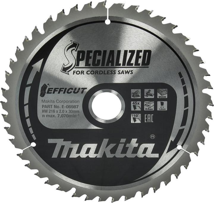 Actual product image Makita EFFICUT saw blade E-06987