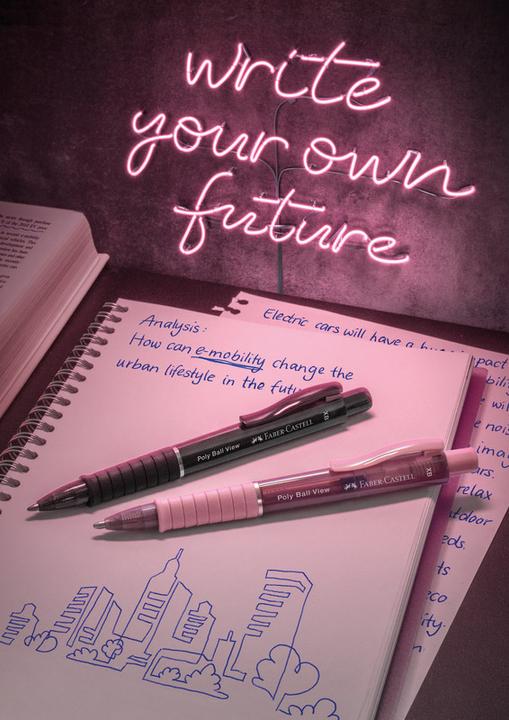 Productafbeelding Faber-Castell Biros 'Poly Ball View' XB (Zwart, 1 x)
