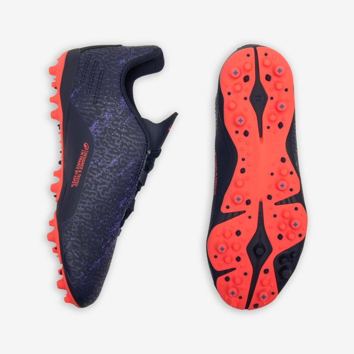 Image du produit Kipsta Chaussures de football enfant a scratch viralto i easy mg/ag Bleu Foncé (32)