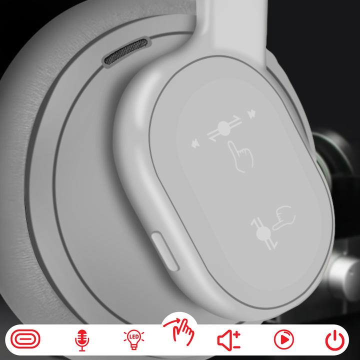 Produktbild Forcell Touch Beat Bluetooth Headset (Aktive Geräuschunterdrückung, 30 h, Kabellos)