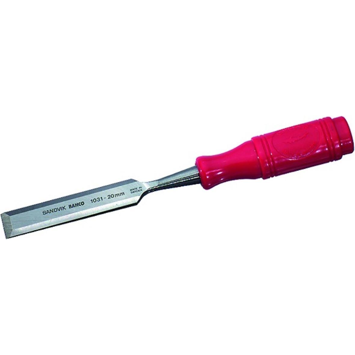 Thumbnail - Bahco, Beitel + Handhobel, Stechbeitel mit rotem Griff aus Polypropylen, 28 mm (28 mm)