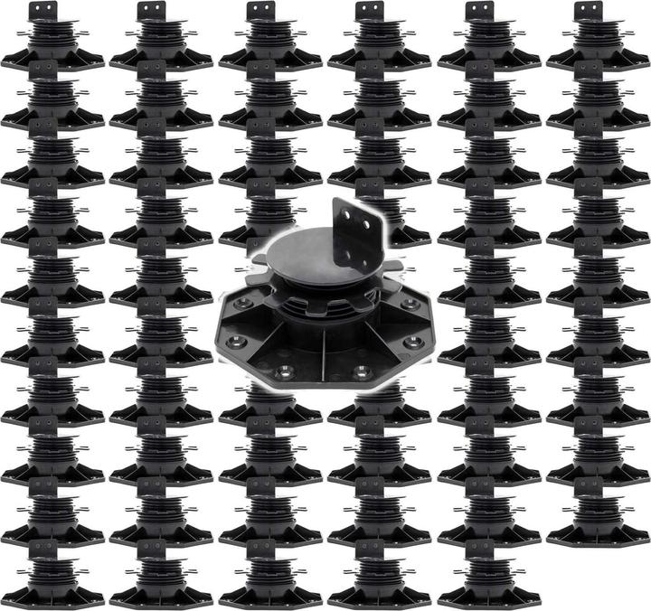 Actual product image XPOtool Corner Support Feet Set of 60 2700kg Capacity Feet Adjustable in Height 33-64mm Terrace (60 x)