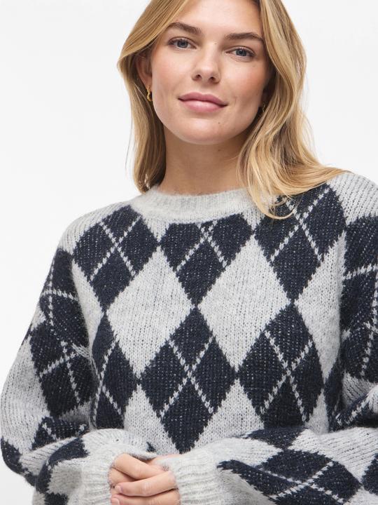 Actual product image Vila VIKARLEY Karierter Strickpullover (L)