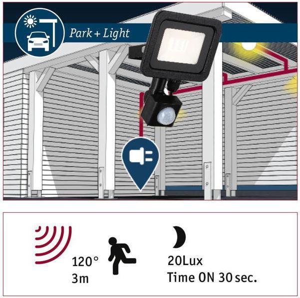 Image du produit Paulmann Lampe de numérotation extérieure 230V Sheera (820 lm, IP44)
