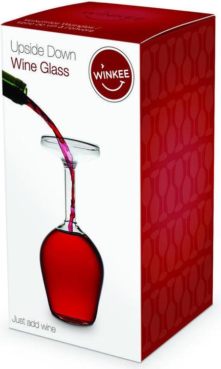 Immagine prodotto Winkee Verkehrtes Weinglas (37.50 cl, 1 Occhiali, Bicchieri da vino rosso)