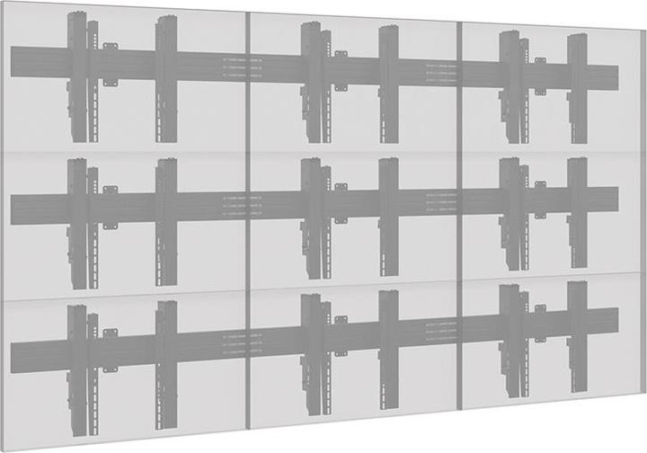 Produktbild Hagor CPS Videowall W3x3L Pop-out Wandhalterung für 3x3 Split 117-127cm 46-50Zoll VESA max 1000x400